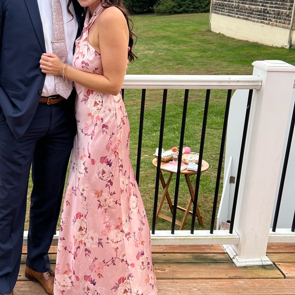 BHLDN Floral Pink Maxi dress